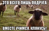 Это всего лишь подруга вместе учимся, клянусь!