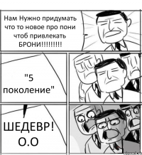 Нам Нужно придумать что то новое про пони чтоб привлекать БРОНИ!!!!!!!!! "5 поколение" ШЕДЕВР! О.О