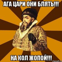 Ага Цари они блять!!! На кол жопой!!!