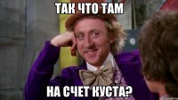 Так что там На счет куста?