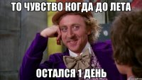 то чувство когда до лета остался 1 день