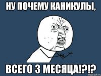 Ну почему каникулы, всего 3 месяца!?!?