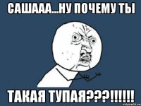 САШААА...НУ ПОЧЕМУ ТЫ ТАКАЯ ТУПАЯ???!!!!!!