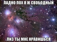 Ладно пох я ж свободный Лиз ты мне нравишься