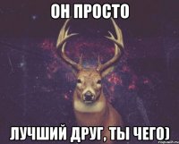 Он просто лучший друг, ты чего)