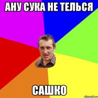 АНУ СУКА НЕ ТЕЛЬСЯ САШКО