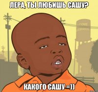 лера, ты любишь сашу? какого сашу =))