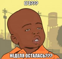 Егэ??? неделя осталась???