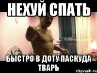 Нехуй спать Быстро в доту паскуда тварь