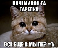 Почему вон та тарелка все еще в мыле? =ъ