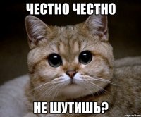 Честно честно Не шутишь?