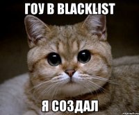 гоу в blacklist я создал