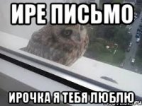 ире письмо ирочка я тебя люблю