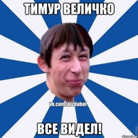 Тимур Величко Все видел!