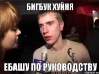 бигбук хуйня ебашу по руководству