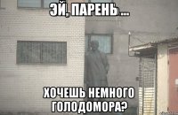 ЭЙ, ПАРЕНЬ ... ХОЧЕШЬ НЕМНОГО ГОЛОДОМОРА?