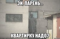 Эй, ПАРЕНЬ... Квартирку надо?