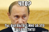 Что? Ты, Вы! Вы все мне за это еще ответите!