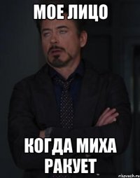 мое лицо когда миха ракует