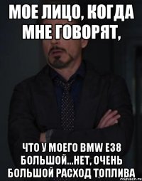 Мое лицо, когда мне говорят, Что у моего BMW E38 большой...нет, очень большой расход топлива