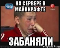 На сервере в Майнкрафте забаняли