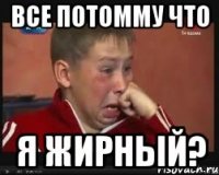 все потомму что я жирный?