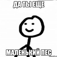 да ты еще маленький пес