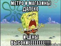 Метро и магазины далеко и цены высокиееееееее!!!!