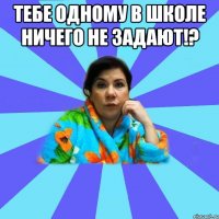 Тебе одному в школе ничего не задают!? 