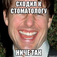 сходил к стоматологу ниче так