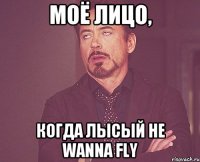 Моё лицо, когда лысый не wanna fly