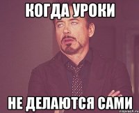 Когда уроки не делаются сами