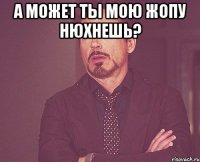 А может ты мою жопу нюхнешь? 