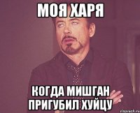 моя харя когда мишган пригубил хуйцу