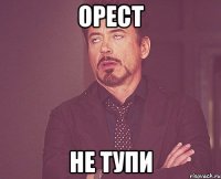 Орест не тупи