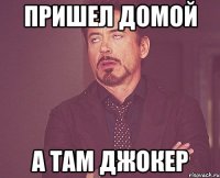 пришел домой а там джокер