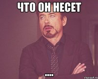 ЧТО ОН НЕСЕТ ....