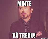 MINTE VĂ TREBU!