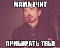 мама учит прибирать тебя