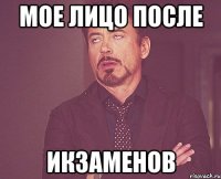 мое лицо после икзаменов