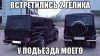 Встретились 2 гелика у подьезда моего