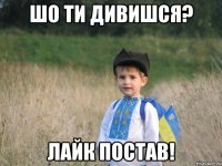 ШО ТИ ДИВИШСЯ? ЛАЙК ПОСТАВ!