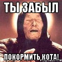 ты забыл покормить кота!