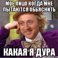Мое лицо когда мне пытаются обьяснить какая я дура