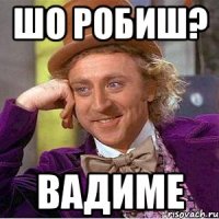 шо робиш? Вадиме