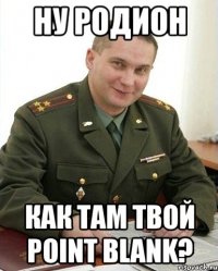 Ну Родион Как там твой Point Blank?