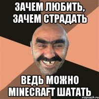 Зачем любить, зачем страдать Ведь можно Minecraft шатать