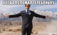 Когда поломал теребоньку 