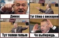 Димас Тут Сёма с вискарем Тут телки голые Че выбиришь