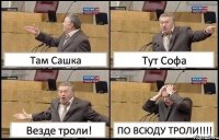 Там Сашка Тут Софа Везде троли! ПО ВСЮДУ ТРОЛИ!!!!